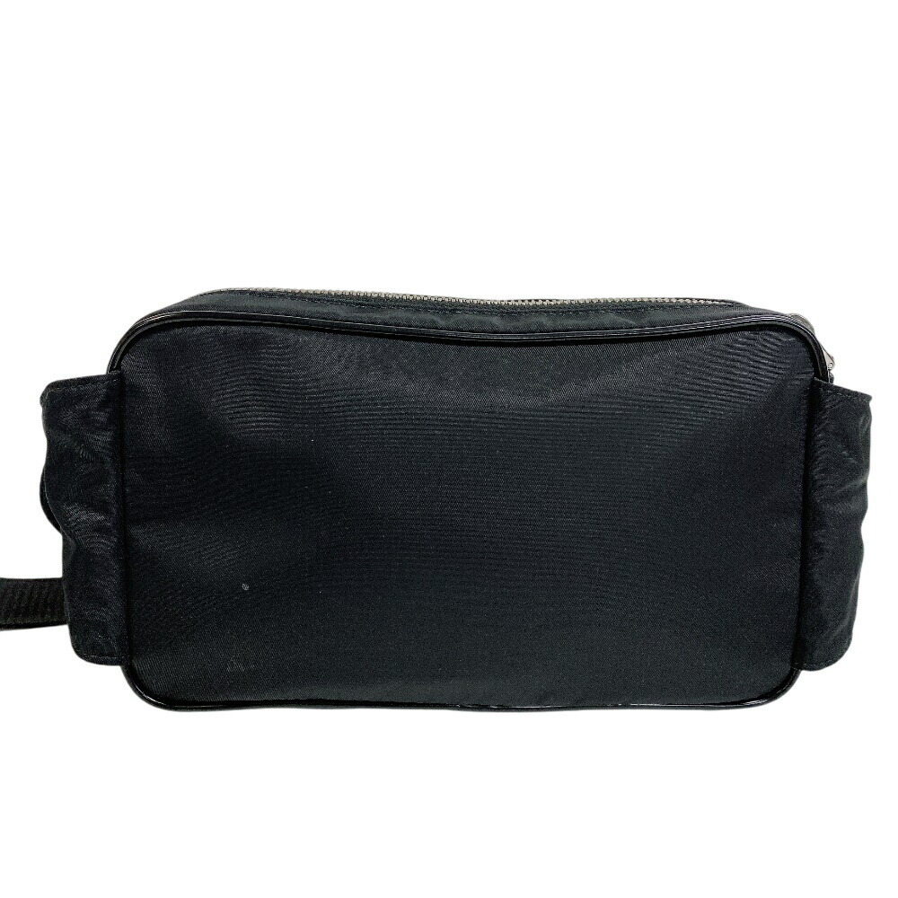 PRADA Triangle Plate Shoulder Bag Waist Body Bum Crossbody Belt Handbag Clutch